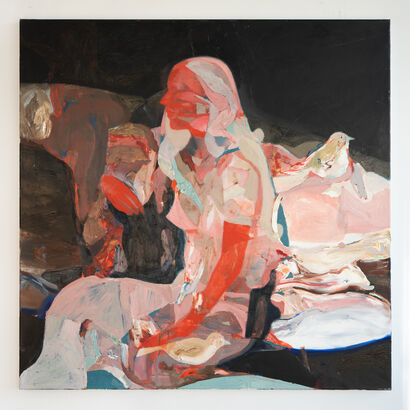 Red Stare - a Paint Artowrk by Jelena Kevic